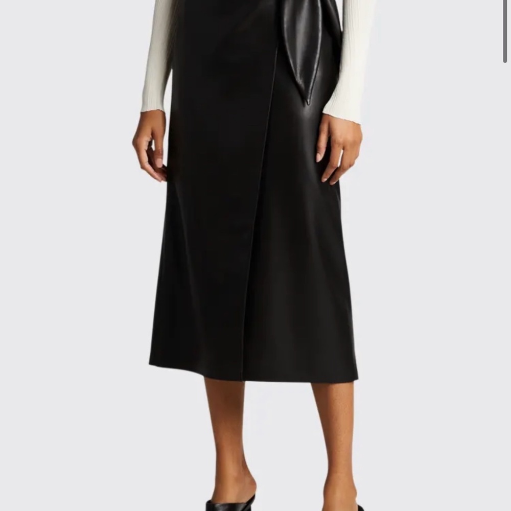 NANUSHKA Amas vegan leather wrap skirt - Picture 6 of 6